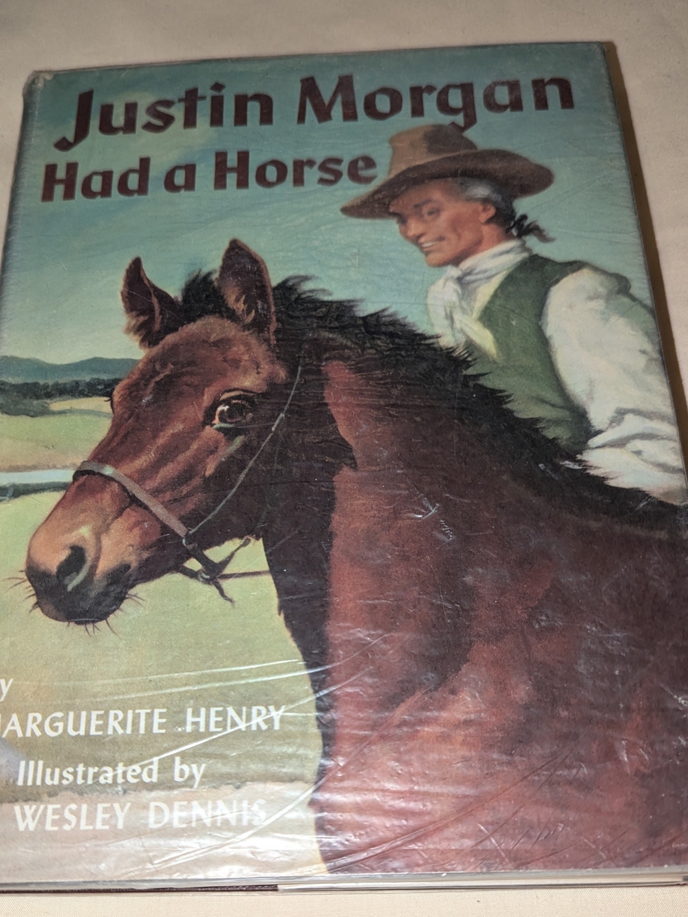 Marguerite Henry SIGNED Justin Morgan Had a Horse 1954 1st McNally Pr DJ